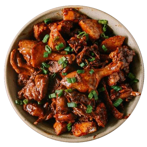 Fried chicken with tamarind sauce