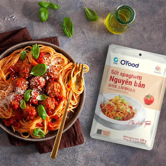 SỐT SPAGHETTI NGUYÊN BẢN - HÀI HÒA HƯƠNG VỊ Á - ÂU TỪ CÀ CHUA TƯƠI