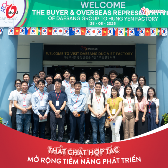 CHUYẾN THĂM DAESANG VIỆT NAM CỦA ĐOÀN LÃNH ĐẠO DAESANG GLOBAL  THÚC ĐẨY HỢP TÁC QUỐC TẾ