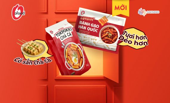 O'FOOD RA MẮT DÒNG BÁNH GẠO MỚI - NÂNG TẦM TRẢI NGHIỆM ẨM THỰC HÀN QUỐC TẠI GIA