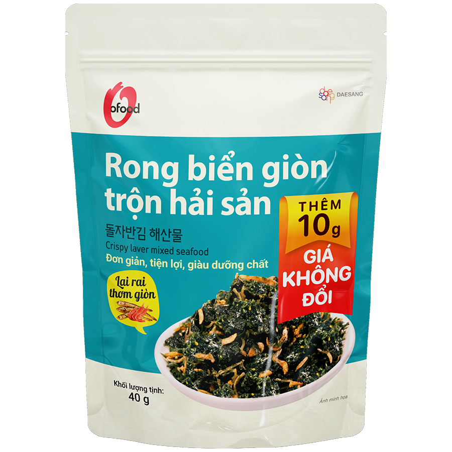 Rong biển giòn trộn hải sản