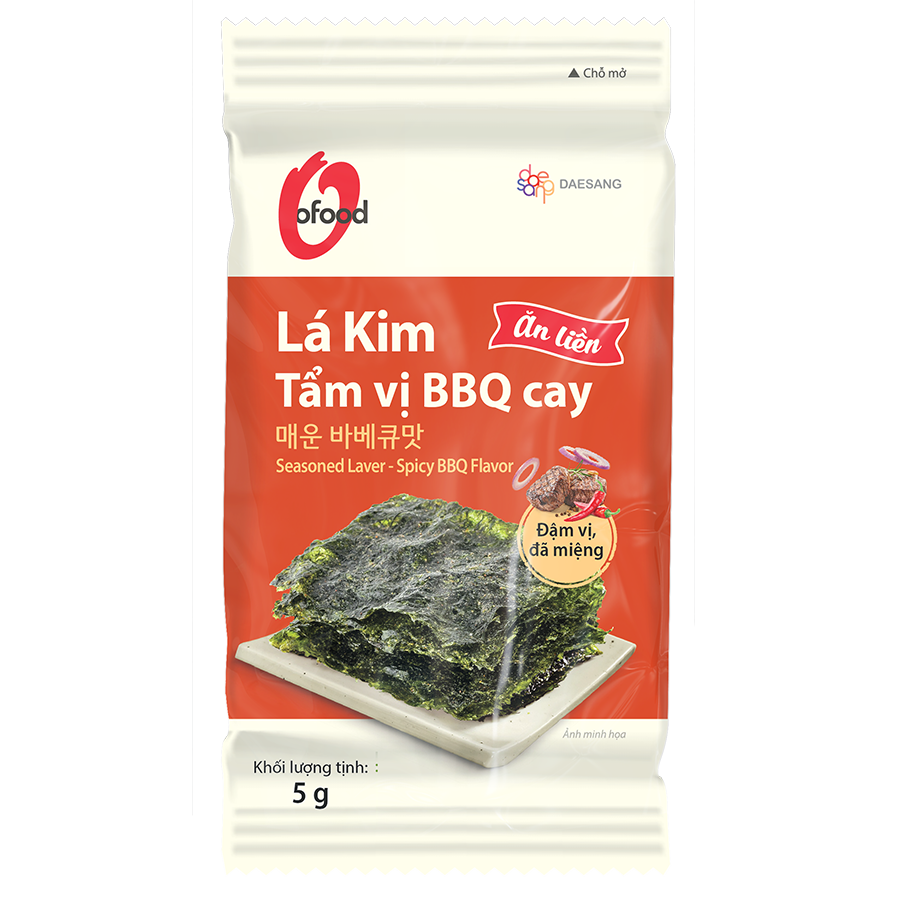 Lá kim tẩm vị BBQ cay